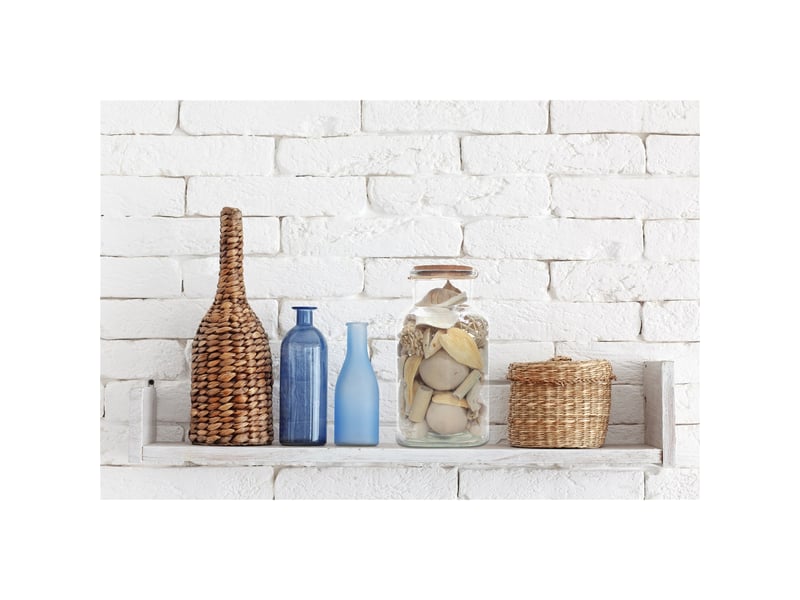  Bouteille décorative flora avec fleurs séchées naturelles  - Conforama B