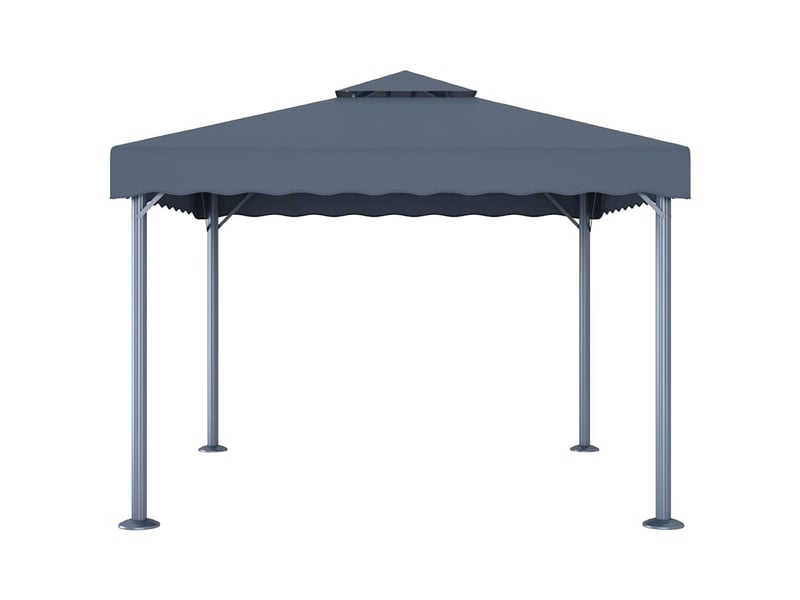 Tonnelle avec guirlande lumineuse led 300x300 cm anthracite cf62472  - Conforama D