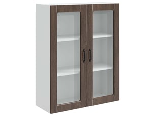 Meuble mural de cuisine | armoire de cuisine chêne brun 80x31x100cm shl9632