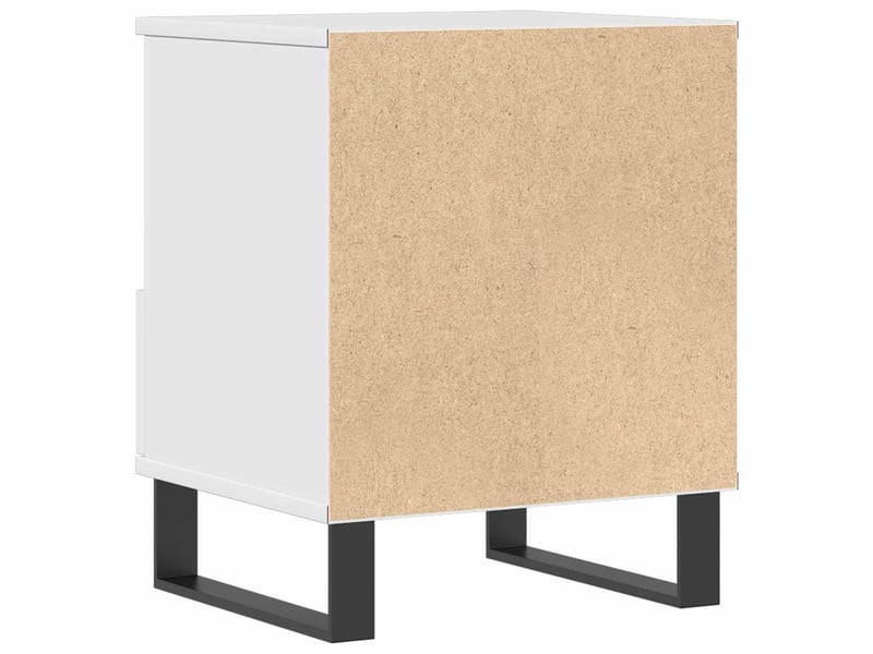  Table de chevet - cabinet de chevet - table de nuit blanc brillant 40x35x50 cm bois d’ingénierie  - Conforama D