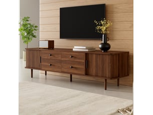 Meuble tv coloris bois foncé 165 cm <strong>WISHDOR</strong>  <strong></strong>