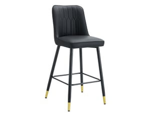 tabouret de bar  <strong>HAUSS SPOLE</strong>  - noir hauteur d'assise 68.5 cm vendu Par paire