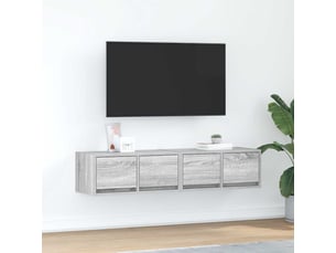 Meuble tv coloris gris 60 cm <strong></strong>  <strong></strong>