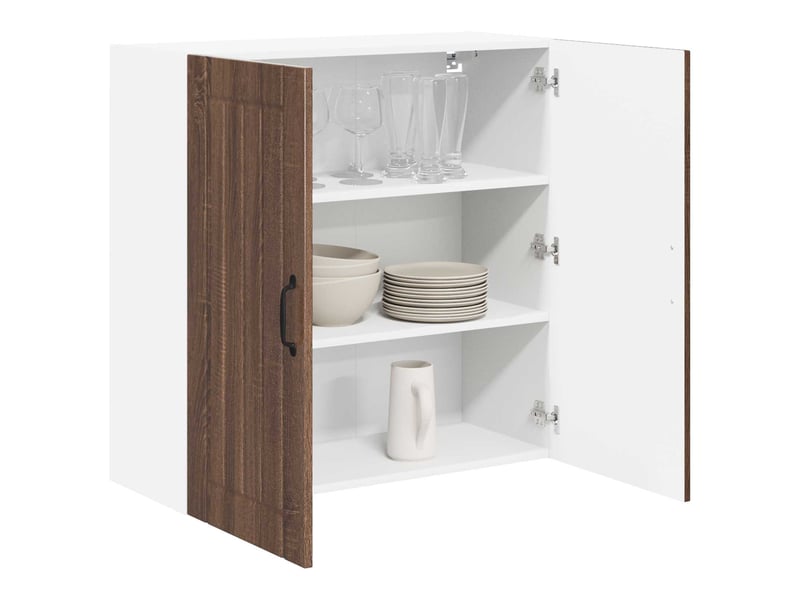 Armoire de cuisine chêne brun 80x31x80cm bois d'ingénierie shl7631 - Conforama C