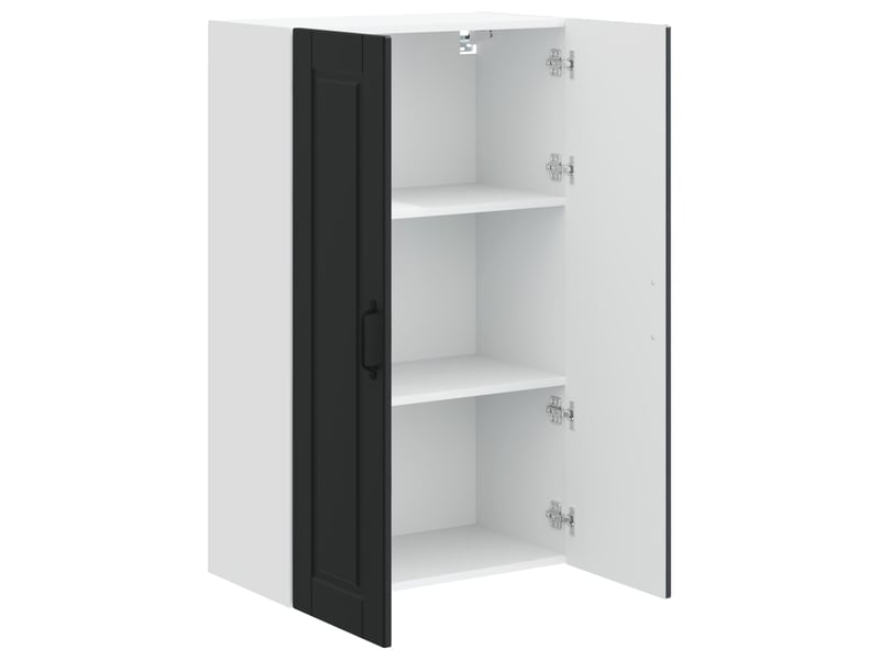 Meuble mural de cuisine, armoire de cuisine noir 60x31x100cm bois d'ingénierie shl3576 - Conforama E
