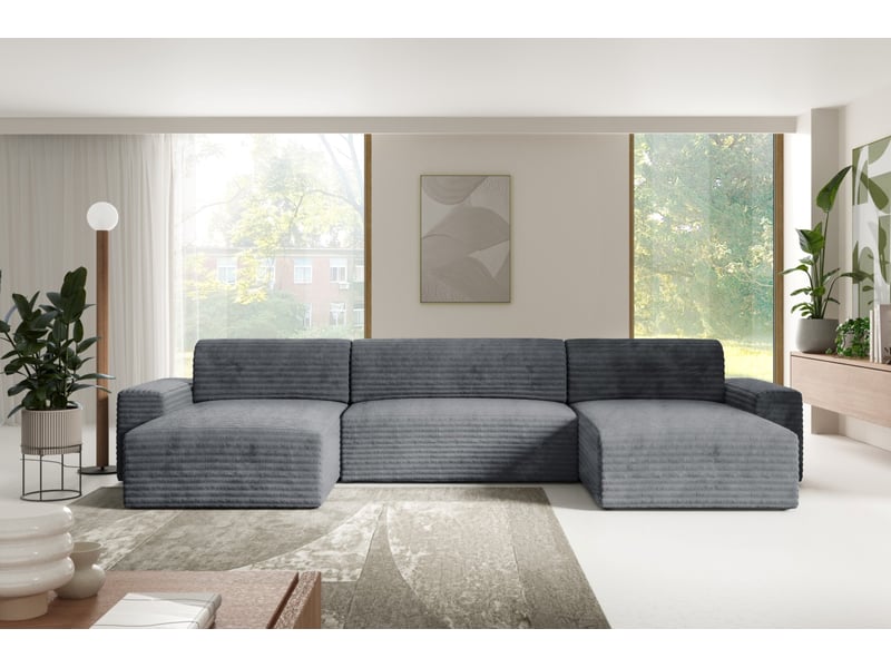  Canapé d’angle coco u avec fonction de couchage couleur : tilia 90  - Conforama B
