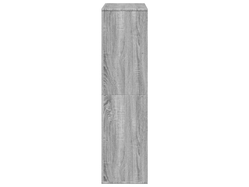  Bibliothèque, meuble de rangement salon sonoma gris 100x33x125,5 cm bois d'ingénierie  - Conforama E