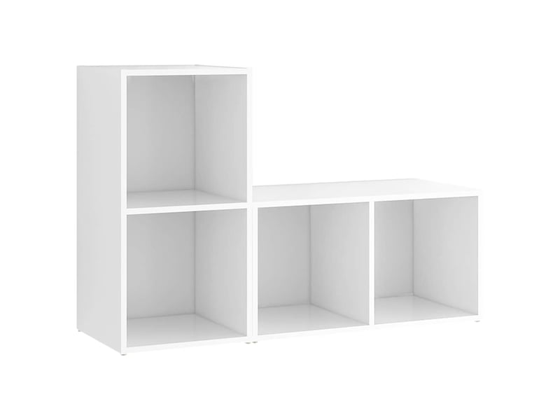  Meubles tv - banc tv - meuble de rangement 2 pcs blanc 72x35x36,5 cm bois d'ingénierie  - Conforama A