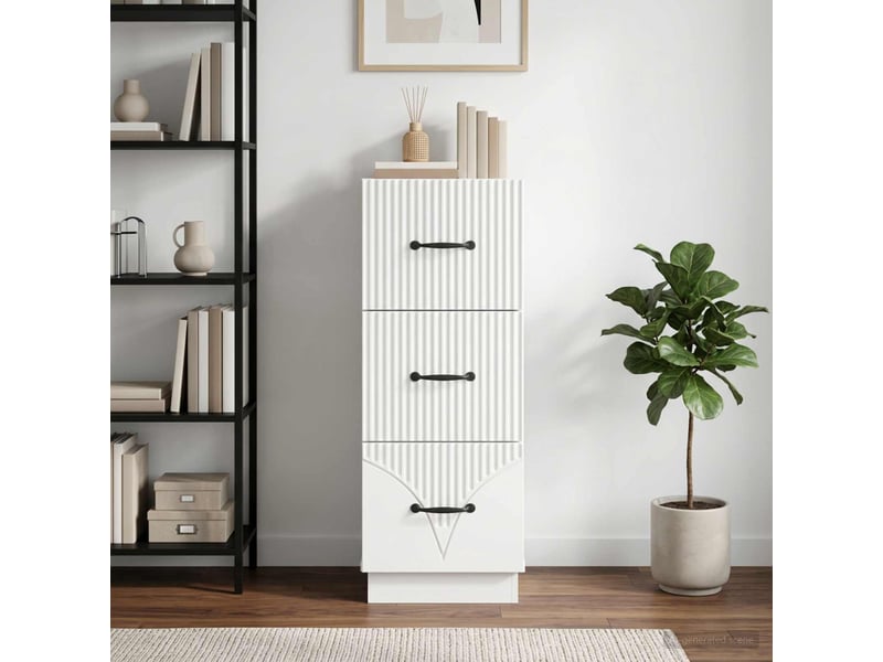  Armoire de rangement bureau, armoire à tiroirs 33 x 34.5 x 87 cm bois d'ingénierie shl2615  - Conforama B