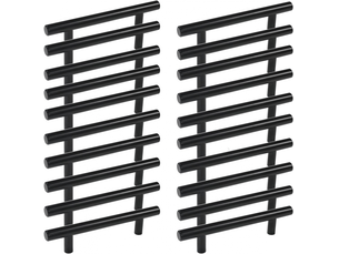 Poignée pour meubles - poignée - acier inoxydable - 20 pièces - distance entre les trous 160 mm - noire