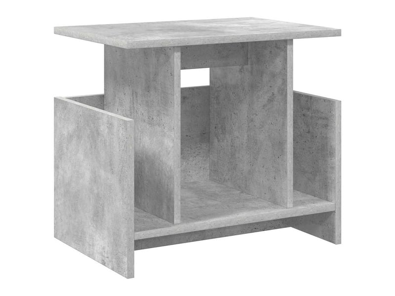  Meuble tv - banc tv - meuble de rangement 50 x 35 x 45 cm gris béton bois d'ingénierie  - Conforama A