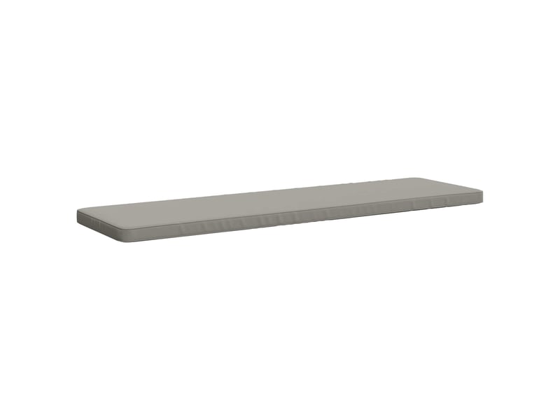  Lot de 2 coussins de banc, coussins d'assise vught 100 % polyester gris cf57980  - Conforama D