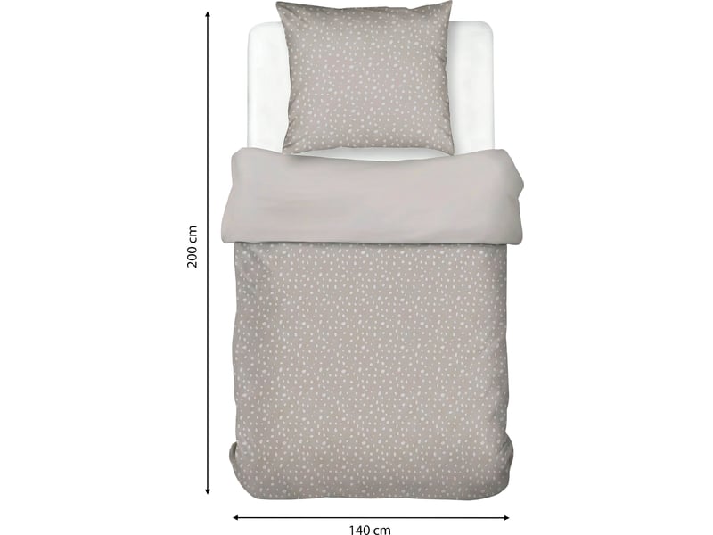 Parure de lit Housse + 1 taie 140x200 cm BRUME - Conforama D
