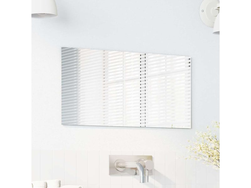  Miroir mural rectangulaire 30 x 60 cm verre trempé cf62861  - Conforama C
