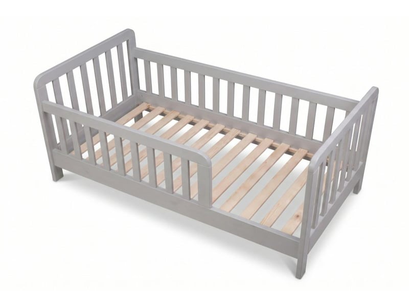  Yappyterra - lit enfant 160x80 cm - gris 4754010385904 - Conforama E