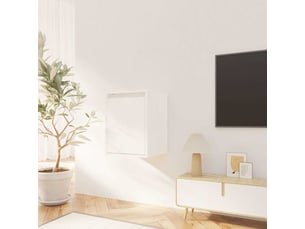 Étagère, armoire murale blanc 30x30x40 cm bois de pin massif cf40979