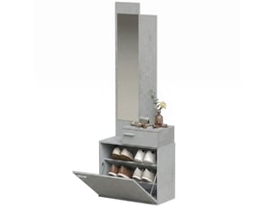 Console 1 tiroir(s)  coloris gris <strong></strong> <strong></strong>