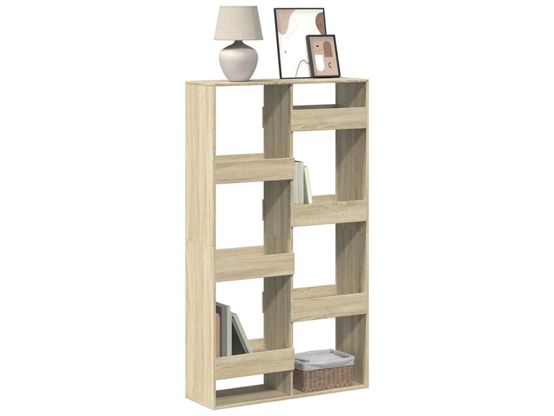  Bibliothèque, meuble de rangement salon chêne sonoma 100x33x175 cm bois d'ingénierie  - Conforama B