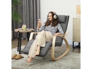 Fauteuil fixe <strong>ROLIPO</strong> Velours gris