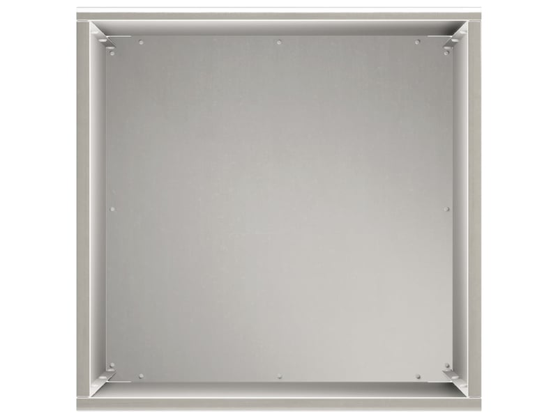 Jardinière - cache-pot de jardin 2 pcs argenté 40 x 40 x 50 cm - Conforama E