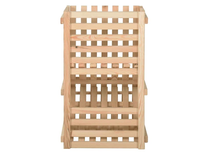  Boîte à pommes de terre 50x50x50 cm bois de pin solide  - Conforama C