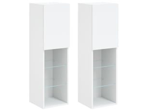 Meuble tv coloris blanc 30.5 cm <strong></strong>  <strong></strong>
