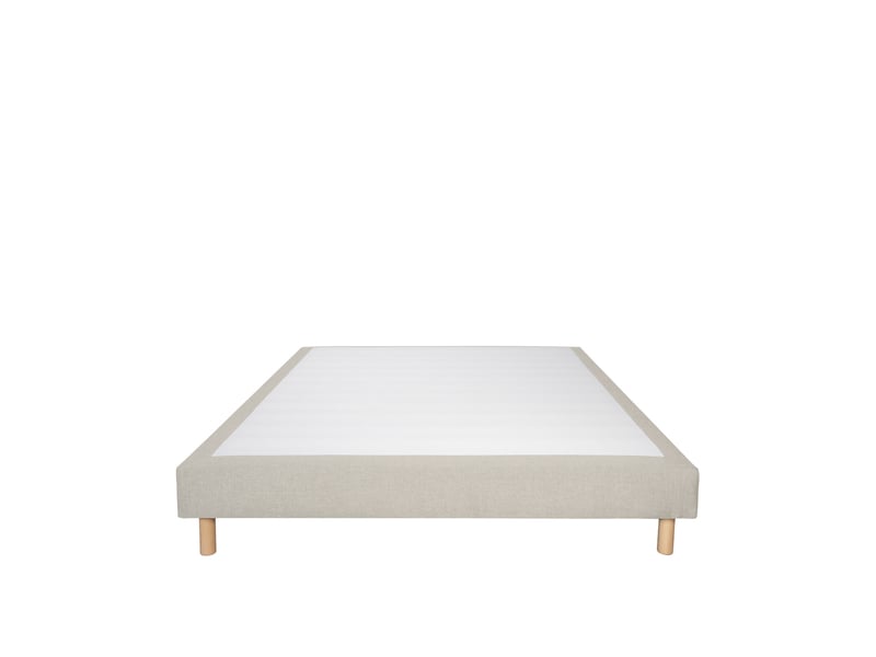  Sommier tapissier tissu sisal - sable - 120x190 3SO0205181219.C7 - Conforama A