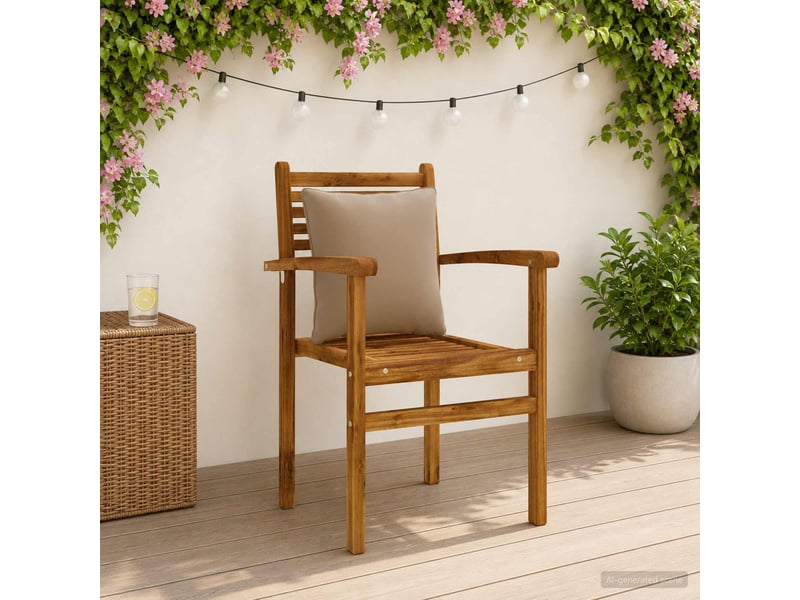  Lot de 4 coussins de dos, coussins de dossier putten 100 % polyester taupe cf59441  - Conforama B