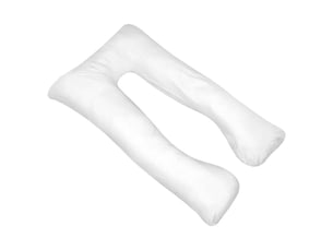 Coussin de grossesse, oreiller 90 x 145 cm blanc cf55254
