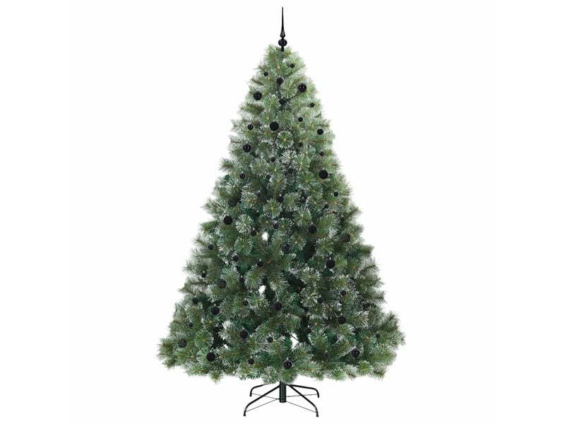  Sapin de noël artificiel, arbre de noël avec 300 led vert 240 cm pe et pvc shl3351  - Conforama D