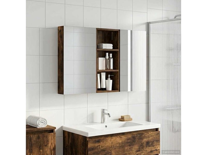  Ensemble de meubles de salle de bain 3 pcs 110x10.5x60.5 cm shl89  - Conforama B