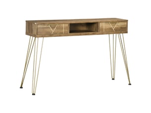 Console 2 tiroir(s)  coloris marron <strong></strong> <strong></strong>