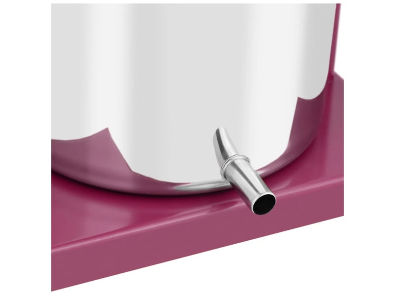  Pressoir à fruit inox fer 12 litres 5 étamines pour pressoir incluses acier inoxydable acier fer rouge argenté 14_0009791  - Conforama C