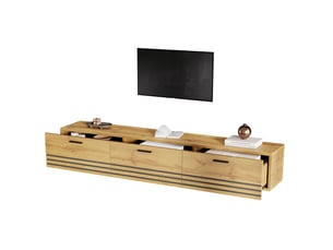 Meuble tv coloris naturel 160 cm MODENUIT   