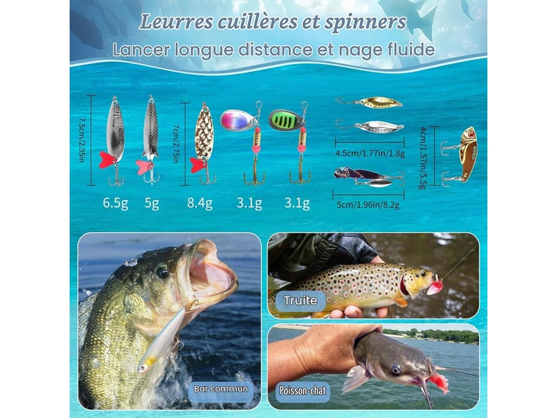  Calendrier de l’avent pêche 2026 pour homme, 24 leurres de pêche, calendrier de noël pour adulte et jeune pêcheur  - Conforama E