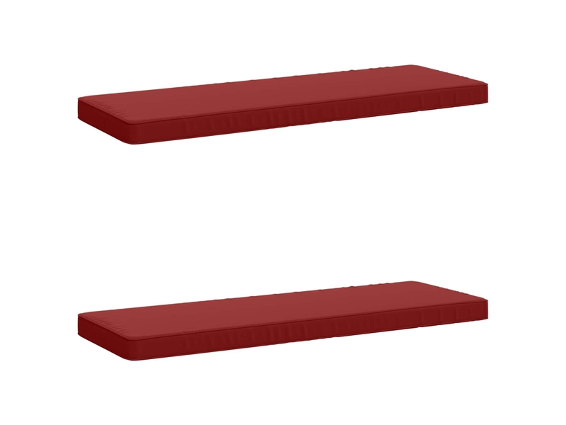  Lot de 2 coussins de banc, coussins d'assise vught 100 % polyester bordeaux cf57921  - Conforama B