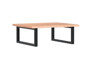 Étagère de vasque | étagère murale acier et bois de chêne massif shl6109