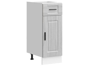 Meuble de rangement, armoire de cuisine porto sonoma gris bois d'ingénierie shl9985