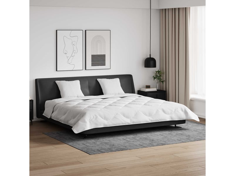 Duvet d'hiver avec oreiller 3 pcs - couette blanc microfibre - Conforama B