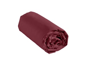 Drap housse 140x190 cm rouge SATINA
