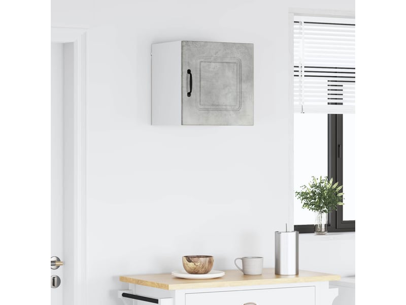  Meuble mural de cuisine | armoire de cuisine gris béton 40x31x40cm shl4779  - Conforama D