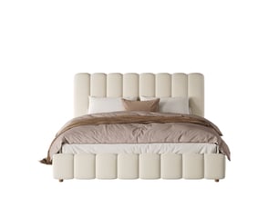 Lit coffre 180x200 cm <strong></strong> <strong></strong> coloris beige