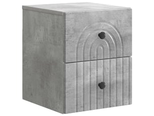 Table de chevet - cabinet de chevet - table de nuit mural gris béton 33 x 34,5 x 40 cm