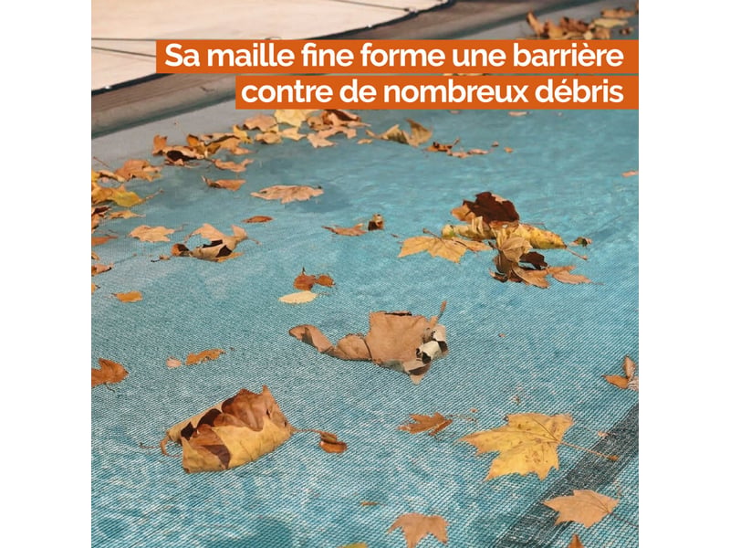  Filet de protection anti-feuilles - 70 gm² - pour piscine 4 x 6 m - noir  - Conforama D