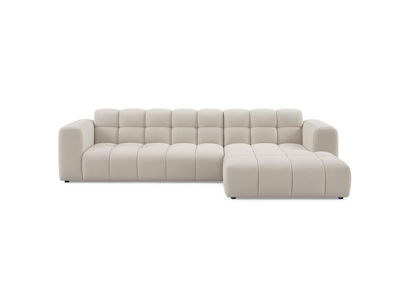 Selsey boloon - canapé d'angle - 300 cm - velours gris Boloon - Conforama A