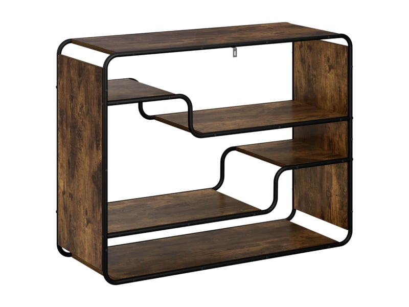  Buffet salon, buffet de rangement chêne fumé 98x37,5x75,5 cm bois d'ingénierie  - Conforama E