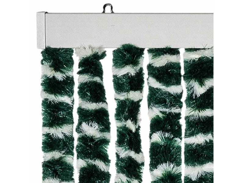 Rideau anti-mouches, moustiquaire vert et blanc 56x200 cm chenille cf43587  - Conforama D