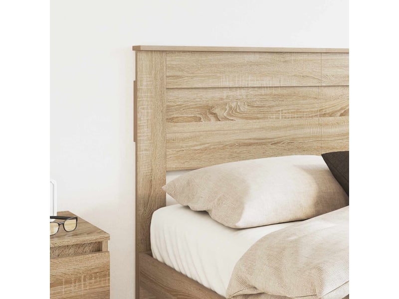  Tête de lit | décoration murale chêne sonoma bois d'ingénierie shl18467  - Conforama C