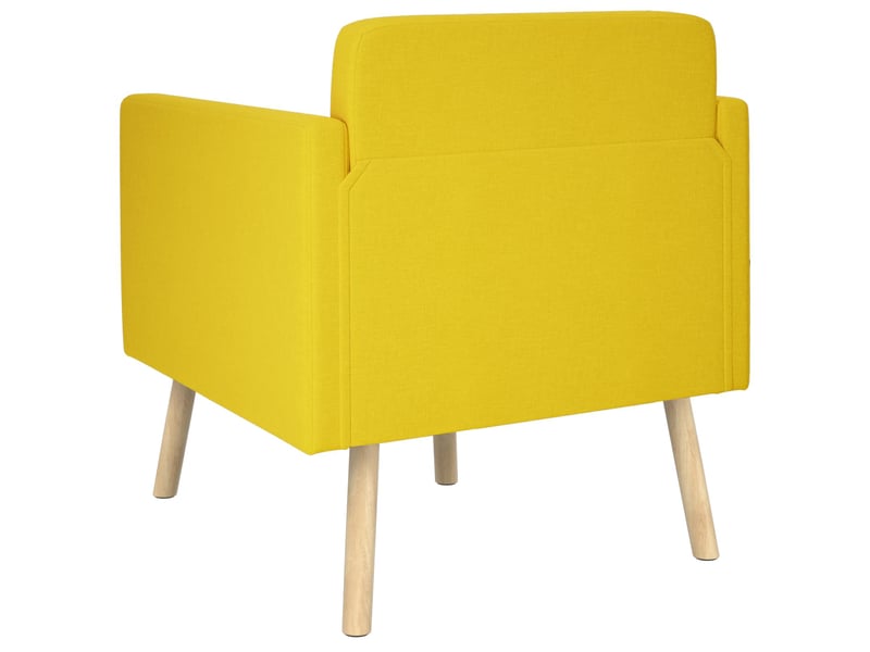  Vidaxl fauteuil d'appoint jaune clair tissu  - Conforama E