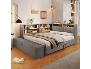 Lit banquette 140x200 cm Bliss Lite coloris noir